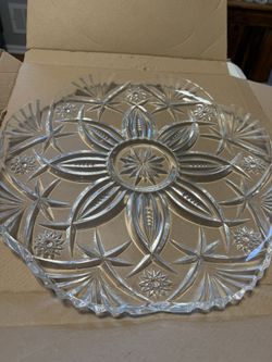 JG Durand Lead Cristal Vincennes Platter 13″