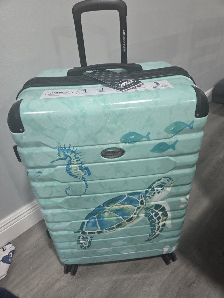 American Flyer Sea Turtle Suitcase