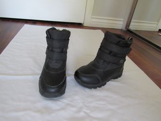 Children's 13 Gray/Black Snow Boots, All In Motion