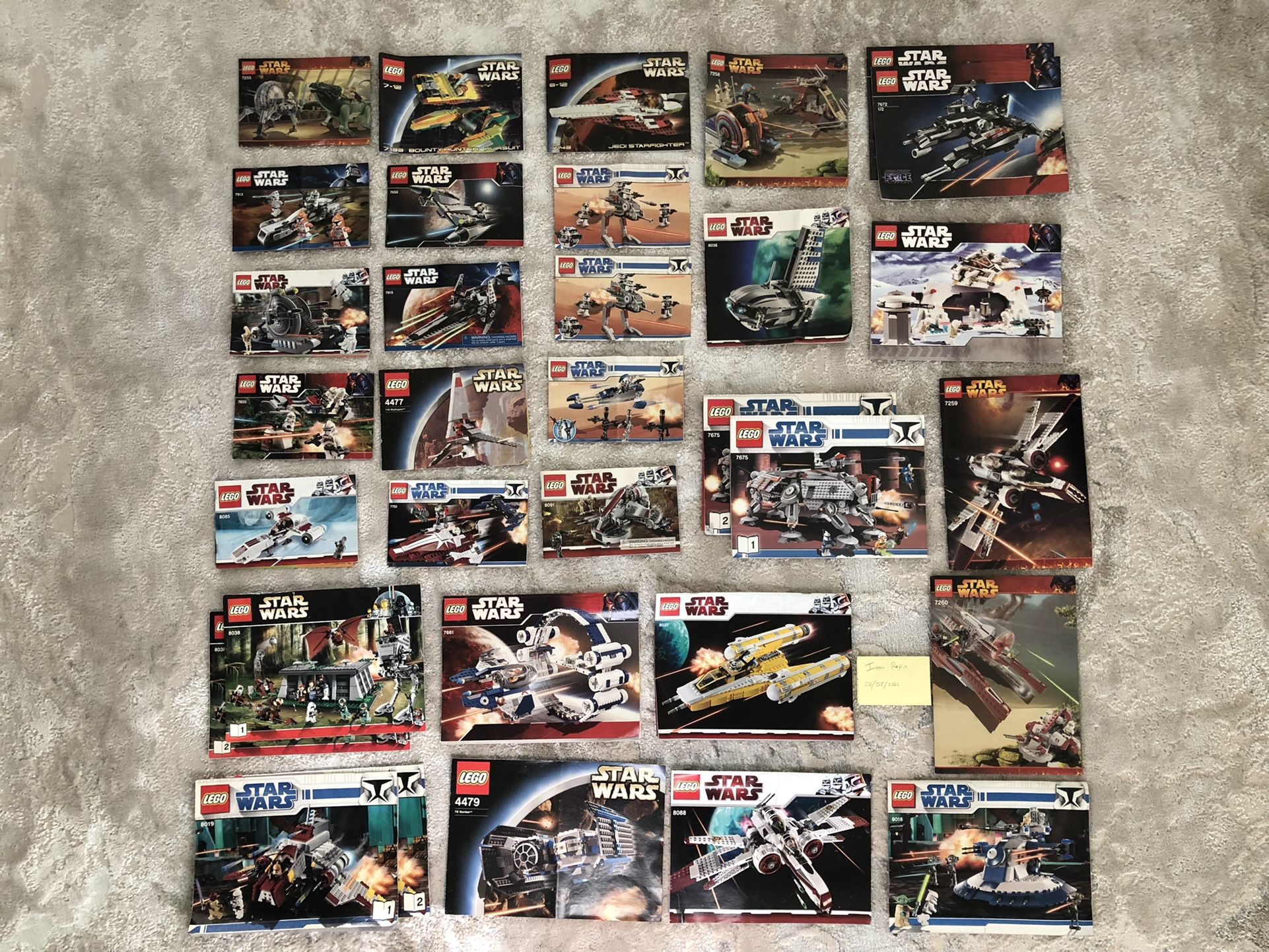 Tons Of Lego Instruction Manuals, Many Rare, Star Wars, Spider-Man, Harry Potter, Bionicle, And More!