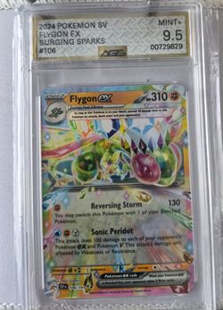 2024 Pokemon Surging Sparks Flygon ex #106 AGS 9.5 Mint+