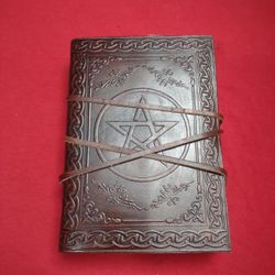Handmade Leather Journal w/ Pentacle 