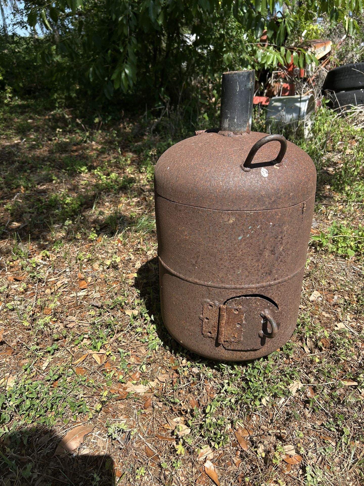 Small Wood Burning Stove/ Smoker