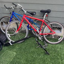 2 Bikes And Bike Rack