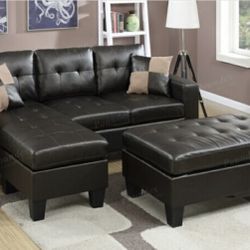 Sectional Sofa + Ottoman