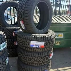 33x12.50R20LT $750 CASH OUT THE DOOR Set Of 4 New Tires Mounted & Balanced