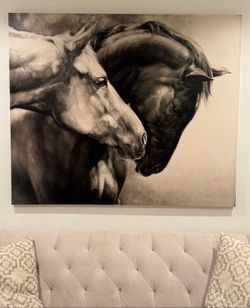 Horse painting. Wall art. Canvas painting