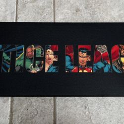 JUSTICE LEAGUE Canvas Art BATMAN Wonder Woman SUPERMAN