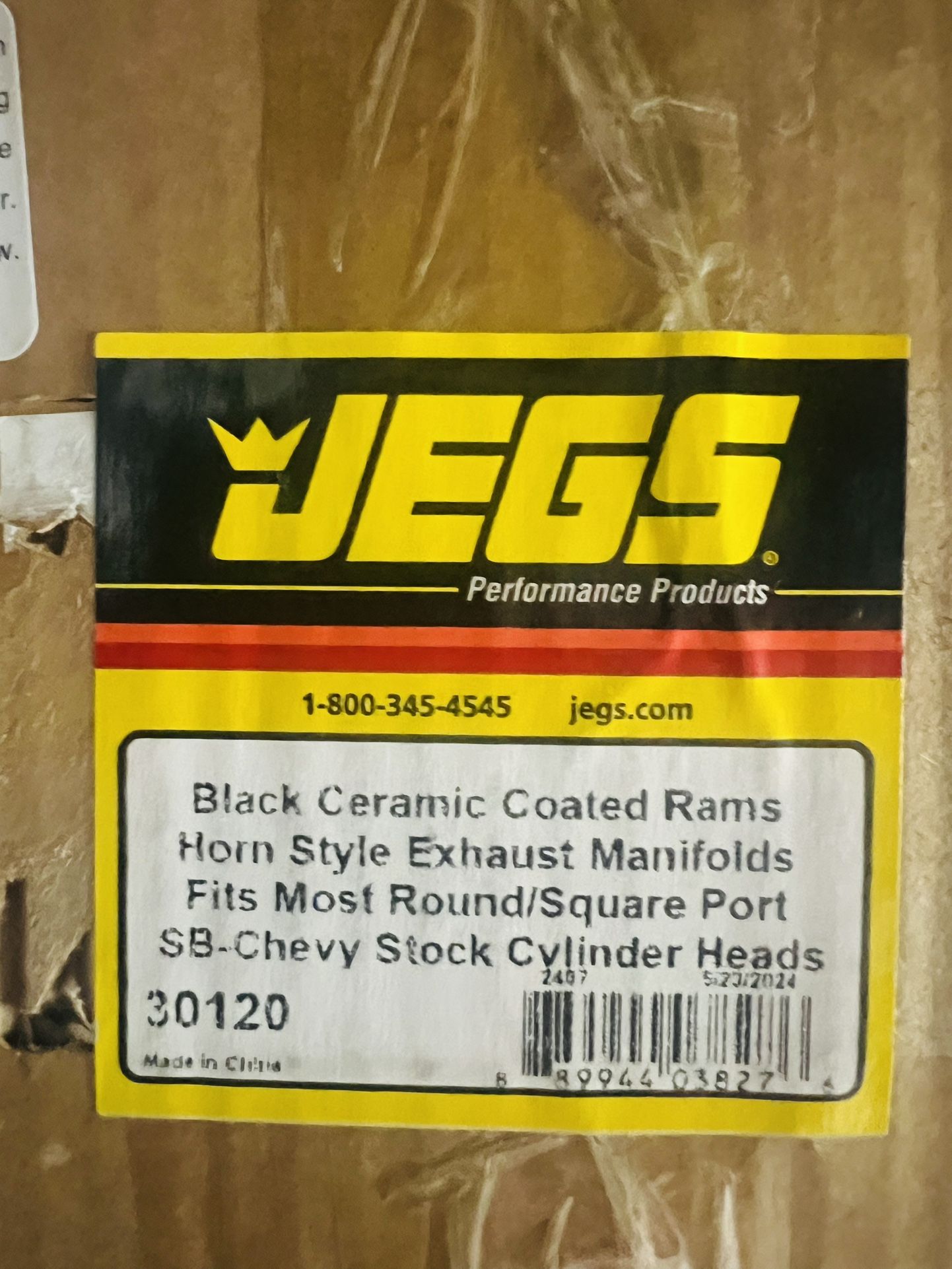 Black Ceramic Coated Ram Horn Exhaust Manifolds