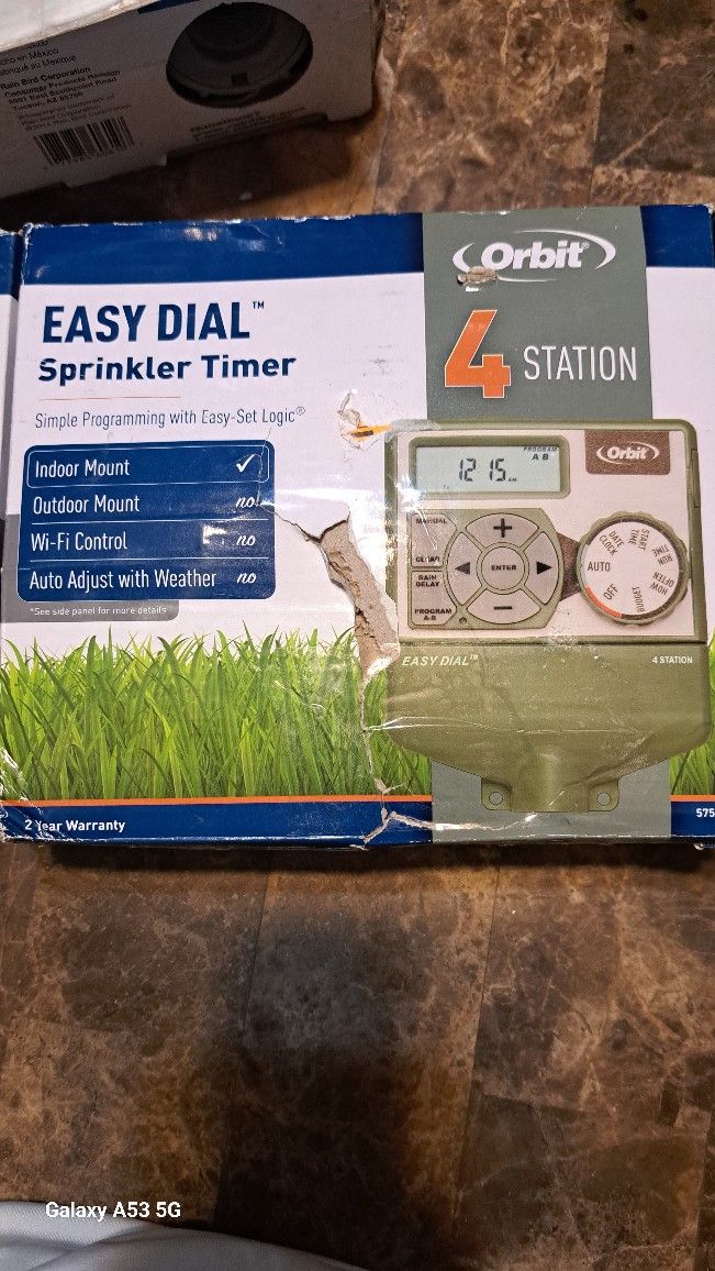 Orbit 4-Station Easy Dial Indoor Sprinkler Timer In Box