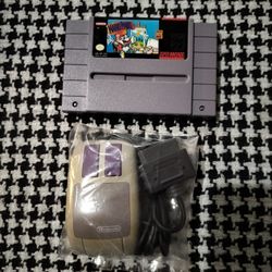 Mario Paint with Super Nintendo Mouse