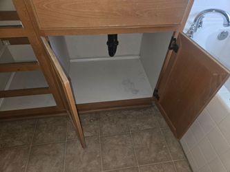 Bathroom vanity 6' 3" wide x 3' height.