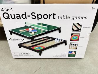 NEW 4-in-1 Quad-Sport Tabletop Game – Unopened