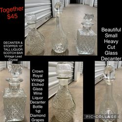 $45 (3) Decanters