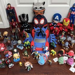 Marvel Plush and Toys Spiderman Captain America Iron Man etc $35 for All xox