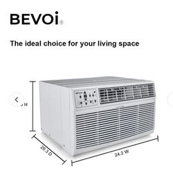 Bevoi BEVTTW142C 14,000 BTU Through The Wall Air Conditioner Cool Only 220V 15A in White