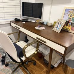 World Market wood mid century Zarek desk. Retail: $349 plus tax