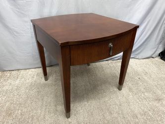 ETHAN ALLEN Avenue Reeded Single Drawer End Table