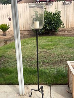 4 rod iron candle holders