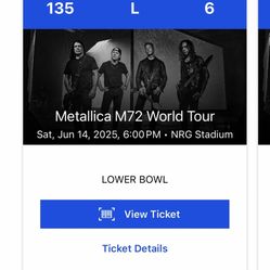 Metallica Ticket 