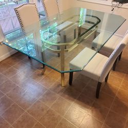 Glass Table With Chairs