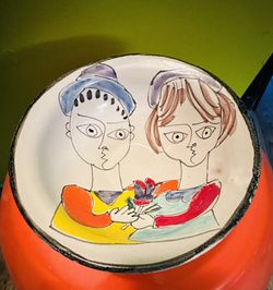 Vintage Desimone 65 Italy Handpainted Bowl