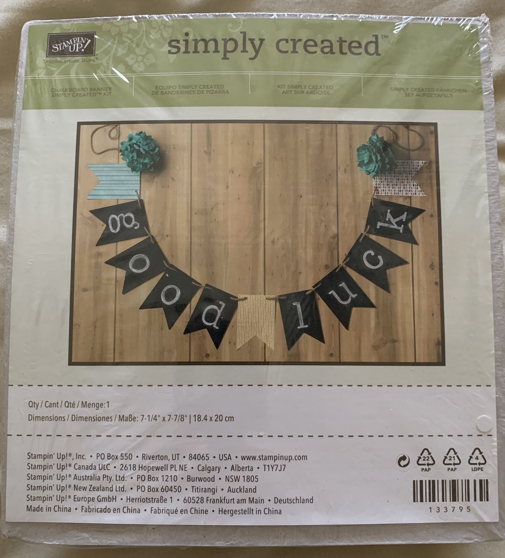 New Stampin up! Custom Banner Kit Scrapbook