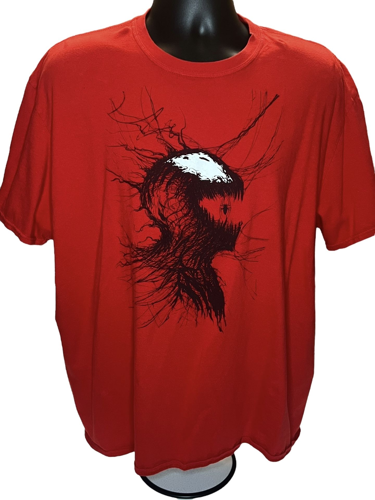 Marvel Carnage Red T-Shirt Graphic Tee Men’s Size 2XL Venom Spider-Man Villain