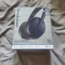 Brookstone Wireless Noise Canceling Headphones 