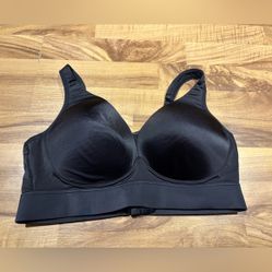 Jockey Forever Fit V-Neck Molded Cup Bra Wireless Size XL Black