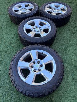 Chevy Silverado wheels and tires 275/55/20’