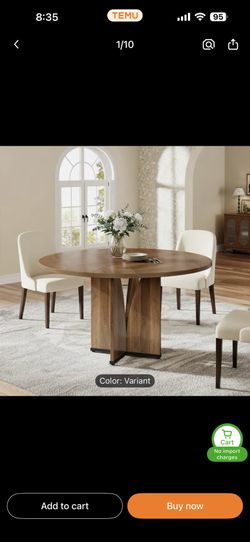 Brand New Farmhouse Style 39 inch Dining Table