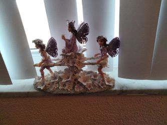 Beautiful Antique Enchanted Angels And Flower