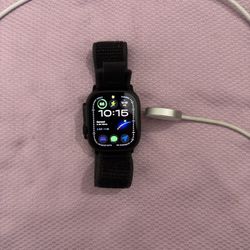Black Apple Watch Ultra 2 Cellular w Magnetic Charger Cable