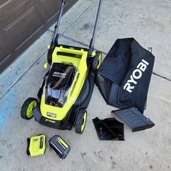 RYOBI 40V HP Brushless 20 in. Push Lawn Mower with 6.0 Ah Battery and Fast Charger