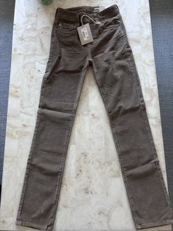 AG Mari Pants Womens 23 Brown High Rise Slim Straight AG-ED Denim