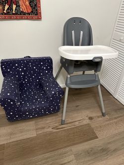 Free Graco High Chair and Pottery Barn Armchair