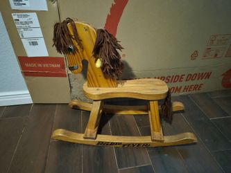 Vintage rocking horse radio flyer