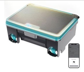 Skimmer de piscina con energía solar, aspiradora robótica automática