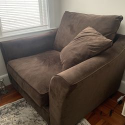 Oversized Brown Chair
