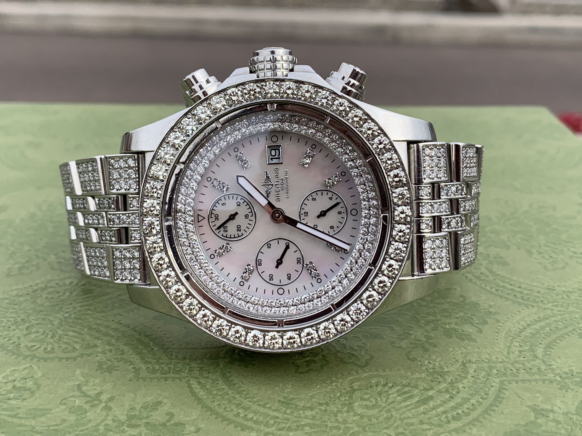 Breitling Super Avenger A13370 Diamond Watch