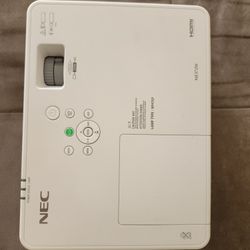 NEC Higher Brightness Video Projector with Remote (White) *Carrying Bag incl.*