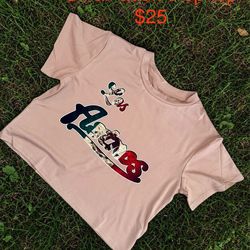 Los astros Small adult crop top