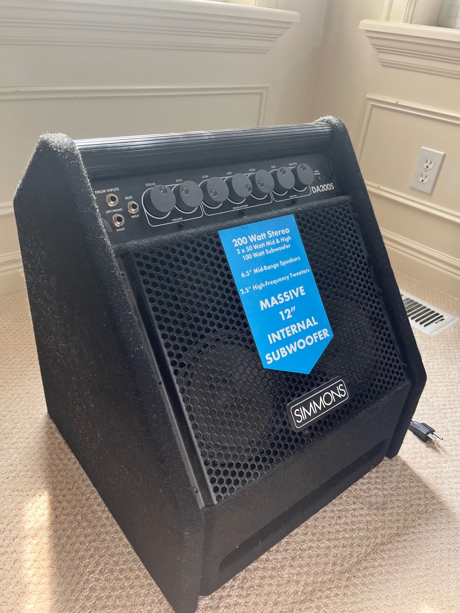 Simmons DA200S Drum Amplifier/ Speaker