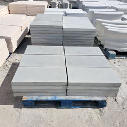 Concrete Rectangular Patio Pavers Gray Smooth Finish / Cement Slab Backyard Stepping Stones