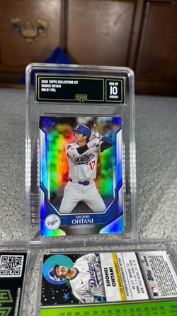 Shohei Ohtani 2025 Topps Collectors Kit Rainbow Foil Card GMA 10
