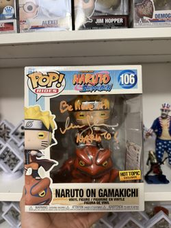 Signed Naruto on gamachiki Funko Pop 