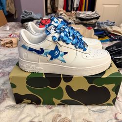 🔥🔥 A Bathing Ape BAPE STA Low ABC Camo Blue — SUPER CLEAN!!!!
