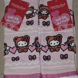 Valentine's Day Sanrio Hand Towels (2pk)