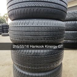 215/55/16 Hankook Kinergy GT 140$